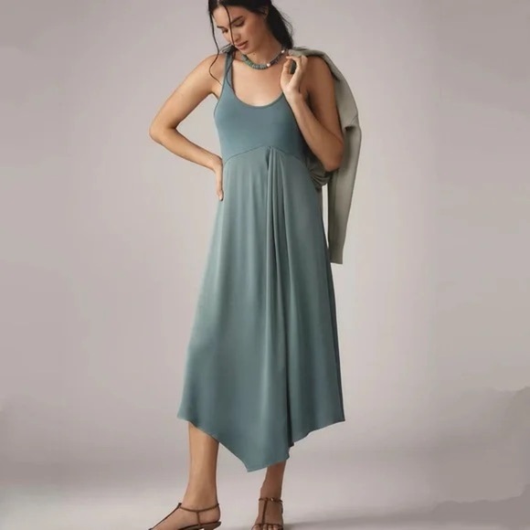 Anthropologie Dresses & Skirts - Anthropologie Teal Gemini Dress Large Petite